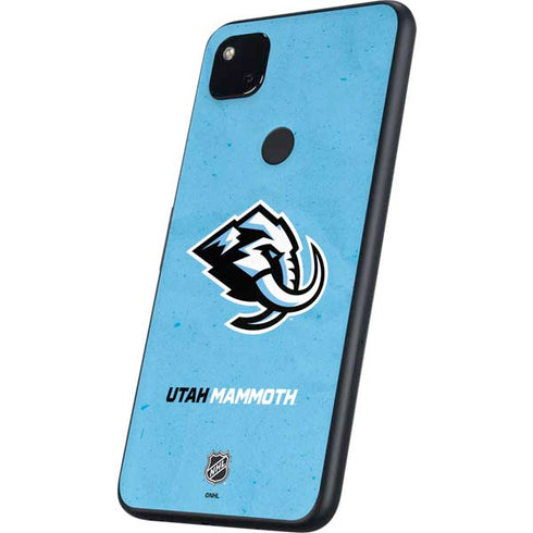 NHL Utah Mammoth Distressed Blue Google Pixel 4a Skin